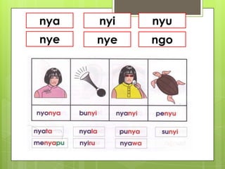 nya   nyi   nyu
nye   nye   ngo
 