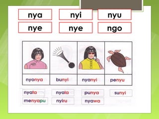 nya   nyi   nyu
nye   nye   ngo
 