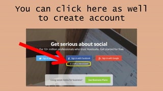You can click here as well
to create account
 
