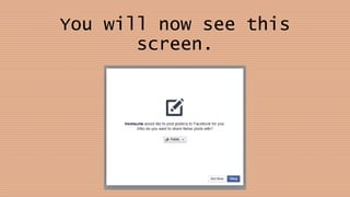 You will now see this
screen.
 
