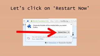 Let’s click on ‘Restart Now’
 