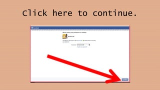 Click here to continue.
 