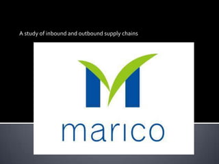 A study of inbound and outbound supply chains
 