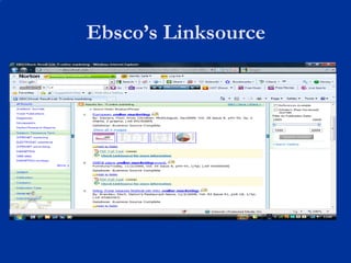 Ebsco’s Linksource 