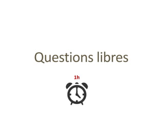 Questions libres
1h
 