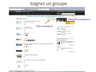 Joignez un groupe
Recherchez un groupe ici
Créez un groupe ici
 