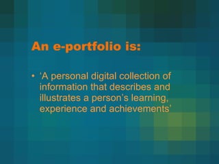 Publishing Eportfolio Marie Eportfolios | PPT
