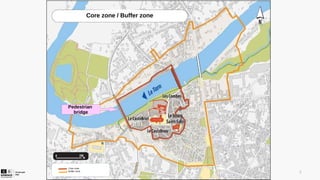 2
Périmètres Cité épiscopale / Zone tampon
Core zone
Buffer zone
Core zone / Buffer zone
Pedestrian
bridge
 