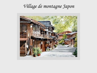 Village de montagne Japon 