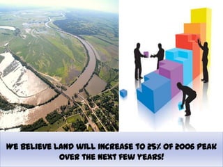 We believe Land will increase to 25% of 2006 peak
            over the next few years!
 