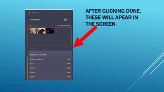 AFTER CLICKING DONE,
THESE WILL APEAR IN
THE SCREEN
2015mftpulido
27
 