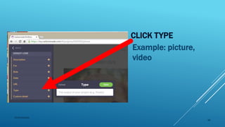 CLICK TYPE
Example: picture,
video
2015mftpulido
45
 