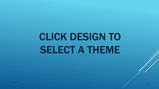 CLICK DESIGN TO
SELECT A THEME
2015mftpulido
61
 