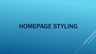 HOMEPAGE STYLING
2015mftpulido
84
 