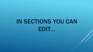 IN SECTIONS YOU CAN
EDIT…
2015mftpulido
94
 