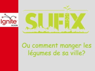 Ou comment manger les
 légumes de sa ville?
 