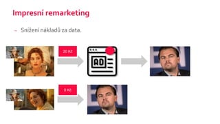 Impresní remarketing
– Snížení nákladů za data.
20 Kč
0 Kč
 