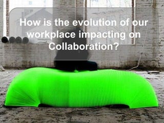 How is the evolution of our
 workplace impacting on
     Collaboration?
 