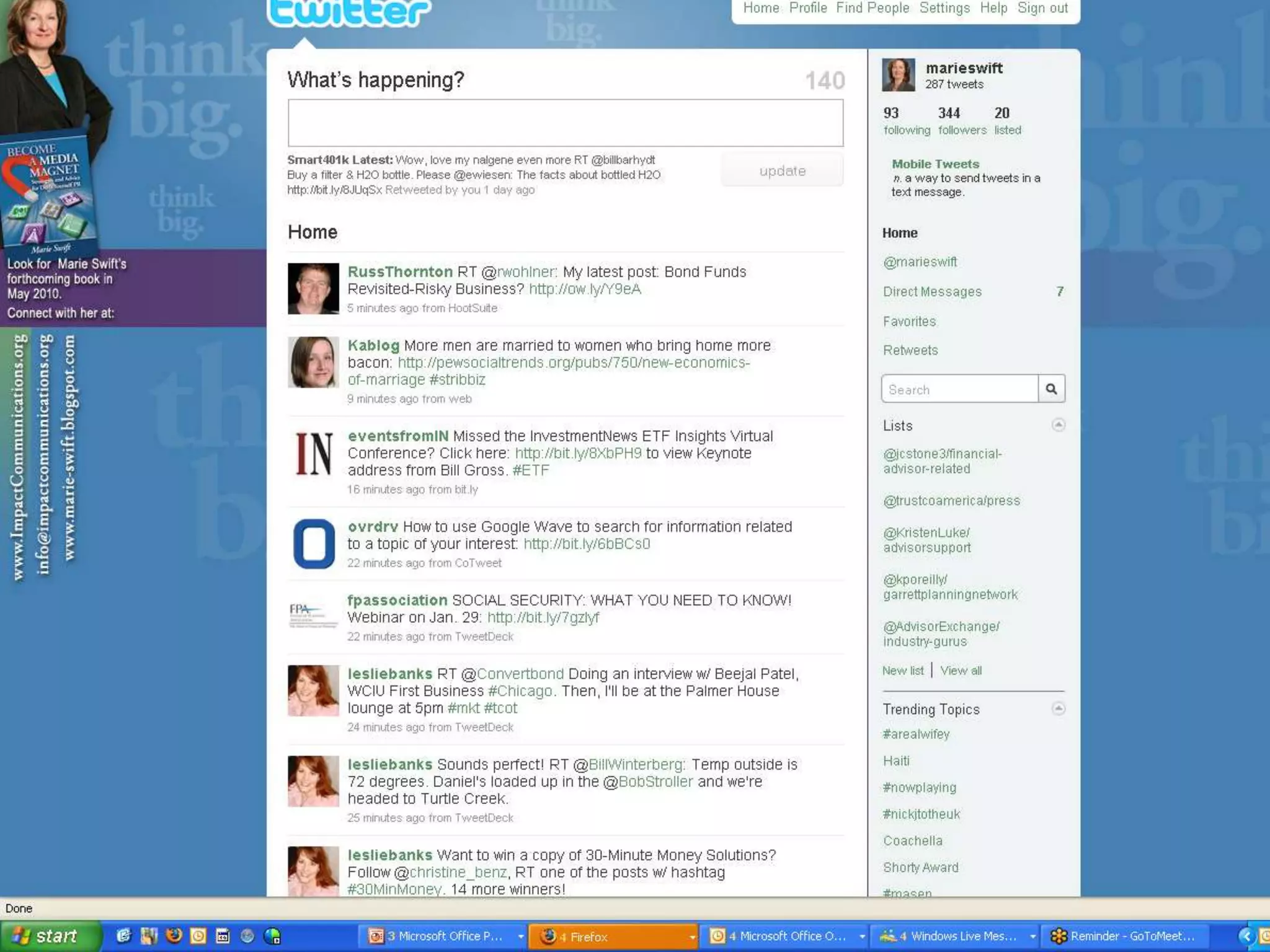 Inside Look at Tweets
 