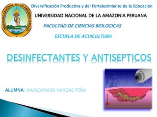 Diversificación Productiva y del Fortalecimiento de la Educación
UNIVERSIDAD NACIONAL DE LA AMAZONIA PERUANA
FACULTAD DE CIENCIAS BIOLOGICAS
ESCUELA DE ACUICULTURA
 
