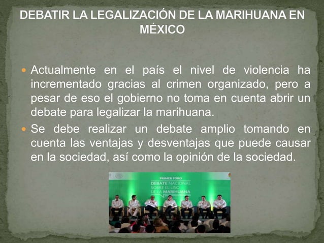 Presentación de legalización de la marihuana | PPTX