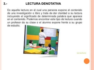 3.- LECTURA DENOTATIVA
 