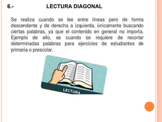 6.- LECTURA DIAGONAL
 