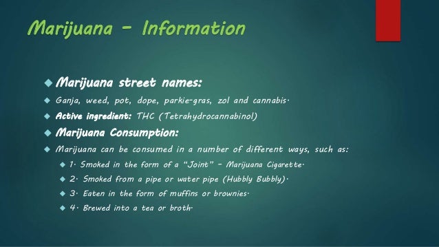 marijuana abuse information marijuana street names