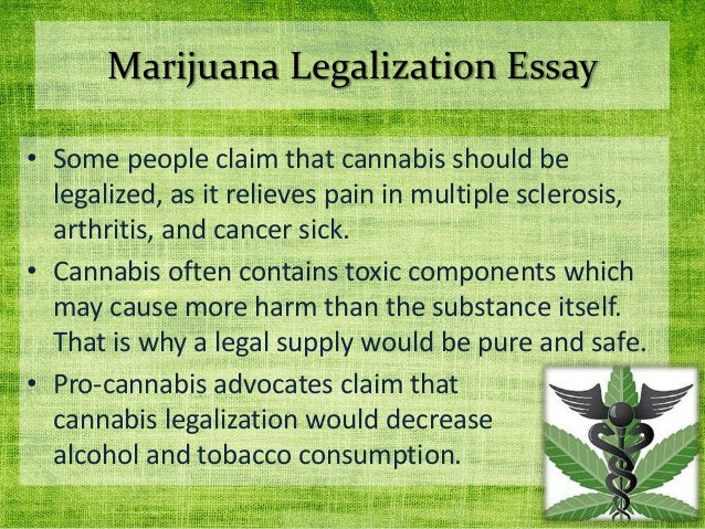 thesis for marijuana legalization