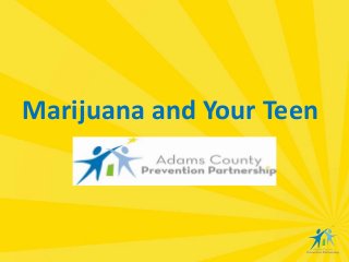 Marijuana and Your Teen
 