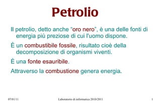 Petrolio ,[object Object]