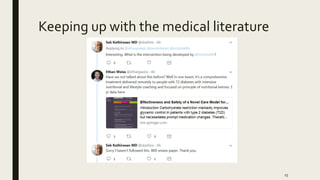 Keeping up with the medical literature
15
 