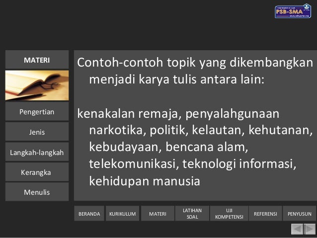 Menulis karya ilmiah kls xi kd12.3