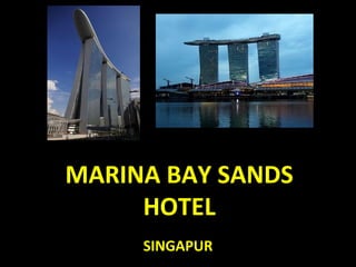 MARINA BAY SANDSMARINA BAY SANDS
HOTELHOTEL
SINGAPUR
 