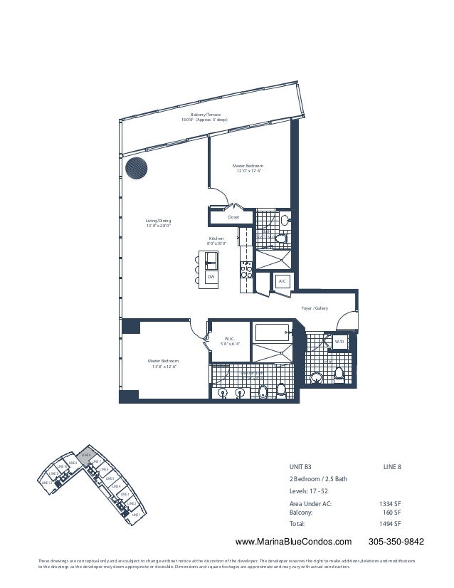 Marina Blue Condo Floor Plans