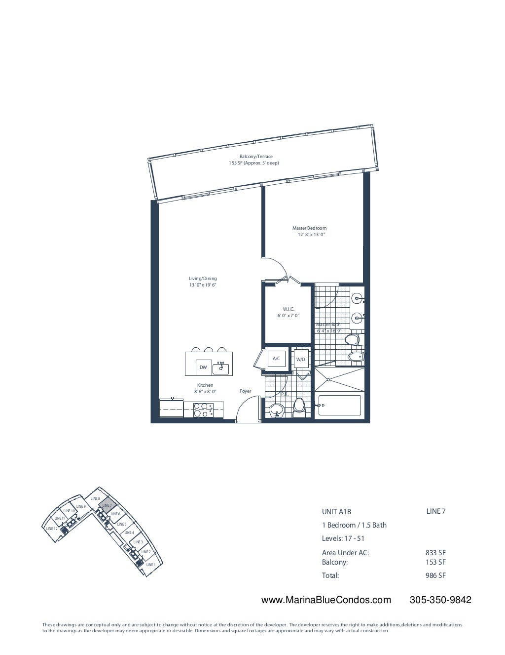 Marina Blue Condo Floor Plans