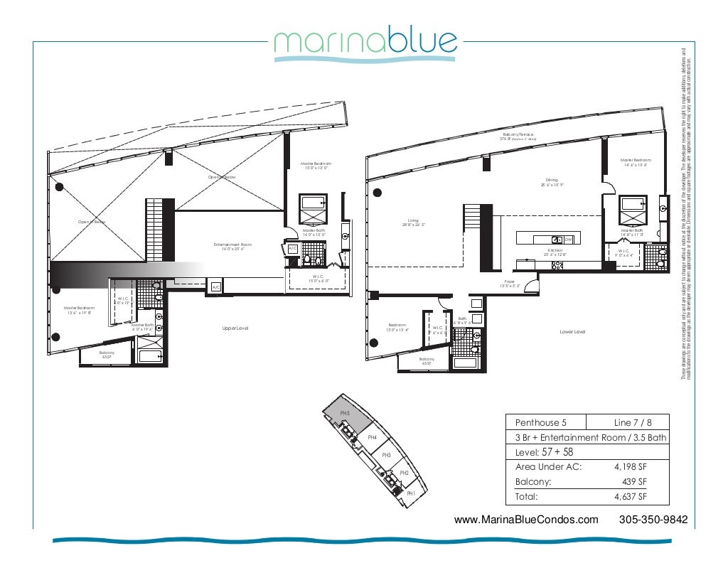 Marina Blue Condo Floor Plans