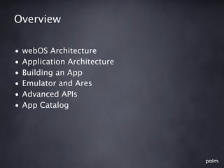 Intro To webOS | KEY
