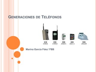 GENERACIONES DE TELÉFONOS
Marina García Fdez 1ºBB
 