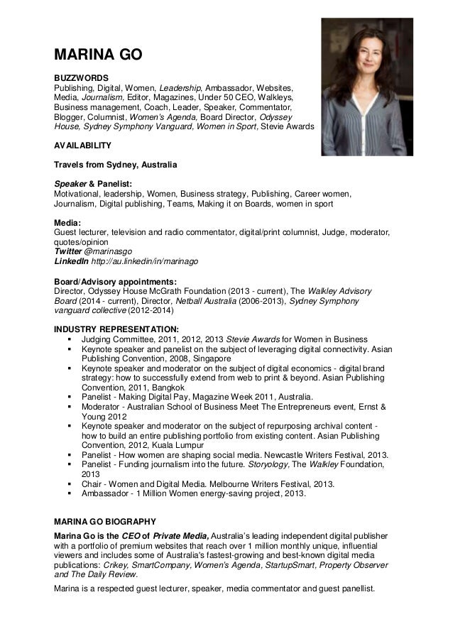 Marina Go - Biography