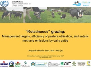 Marin, Alejandra - Climate Food and Farming CLIFF network annual workshop November 2017