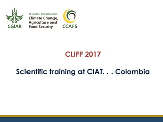 Marin, Alejandra - Climate Food and Farming CLIFF network annual workshop November 2017