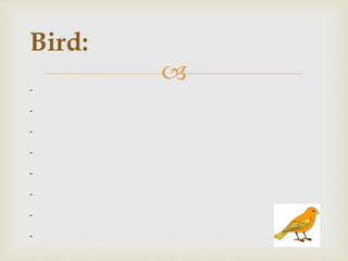 
Bird:
-
-
-
-
-
-
-
-
 