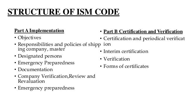 ISM CODE