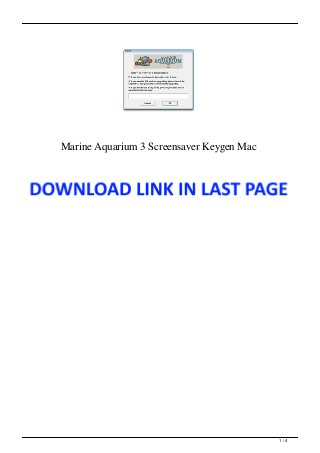 Marine Aquarium 3 Screensaver Keygen Mac
1 / 4
 