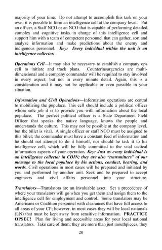 Marine Corps Small Unit Leaders Guide To Counterinsurgency | PDF