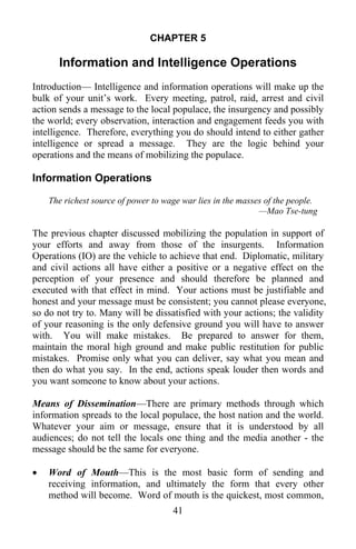 Marine Corps Small Unit Leaders Guide To Counterinsurgency | PDF