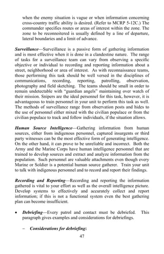 Marine Corps Small Unit Leaders Guide To Counterinsurgency | PDF
