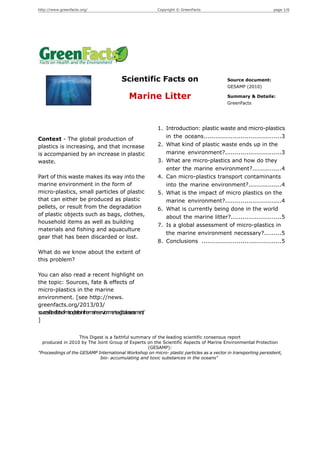 Marine litter | PDF