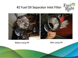 #2 Fuel Oil Separator Inlet Filter
14
Before using FR After using FR
 